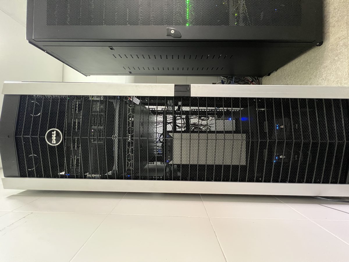 Dell rack server used for forensic image and case data storage