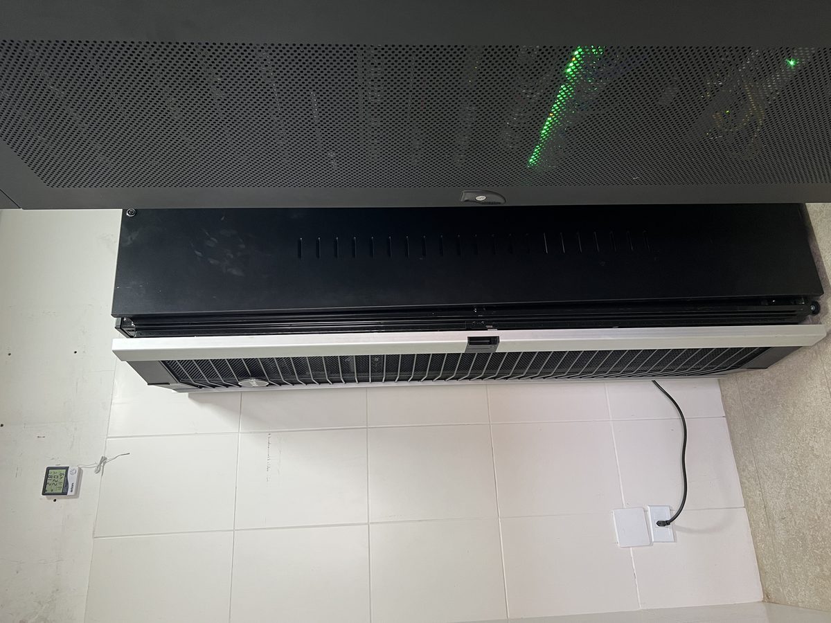 Server rack housing forensic storage hardware at the Enetsec laboratory